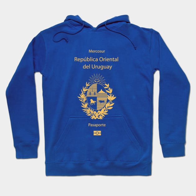 Uruguay passport Hoodie by Travellers